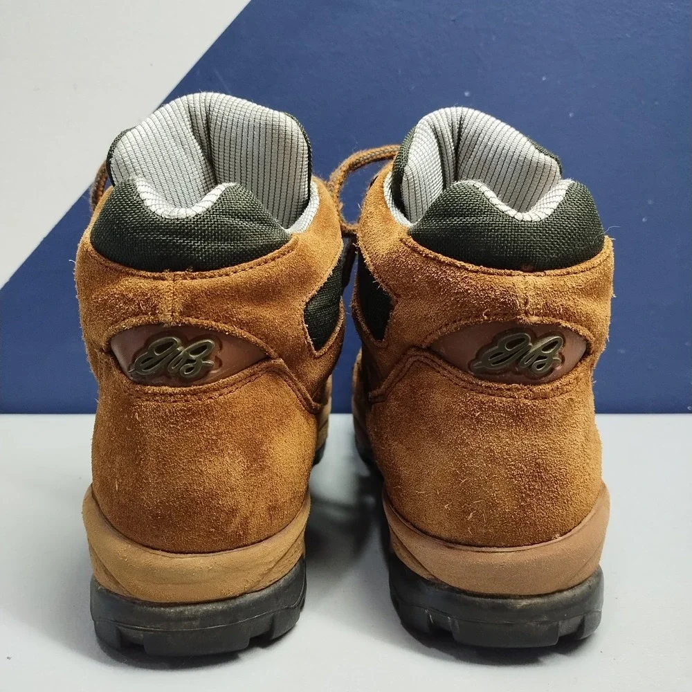 Vintage Eddie Bauer Raichle Hiking Boots Mens 6.5 Brown Black Waterproof Lace Up